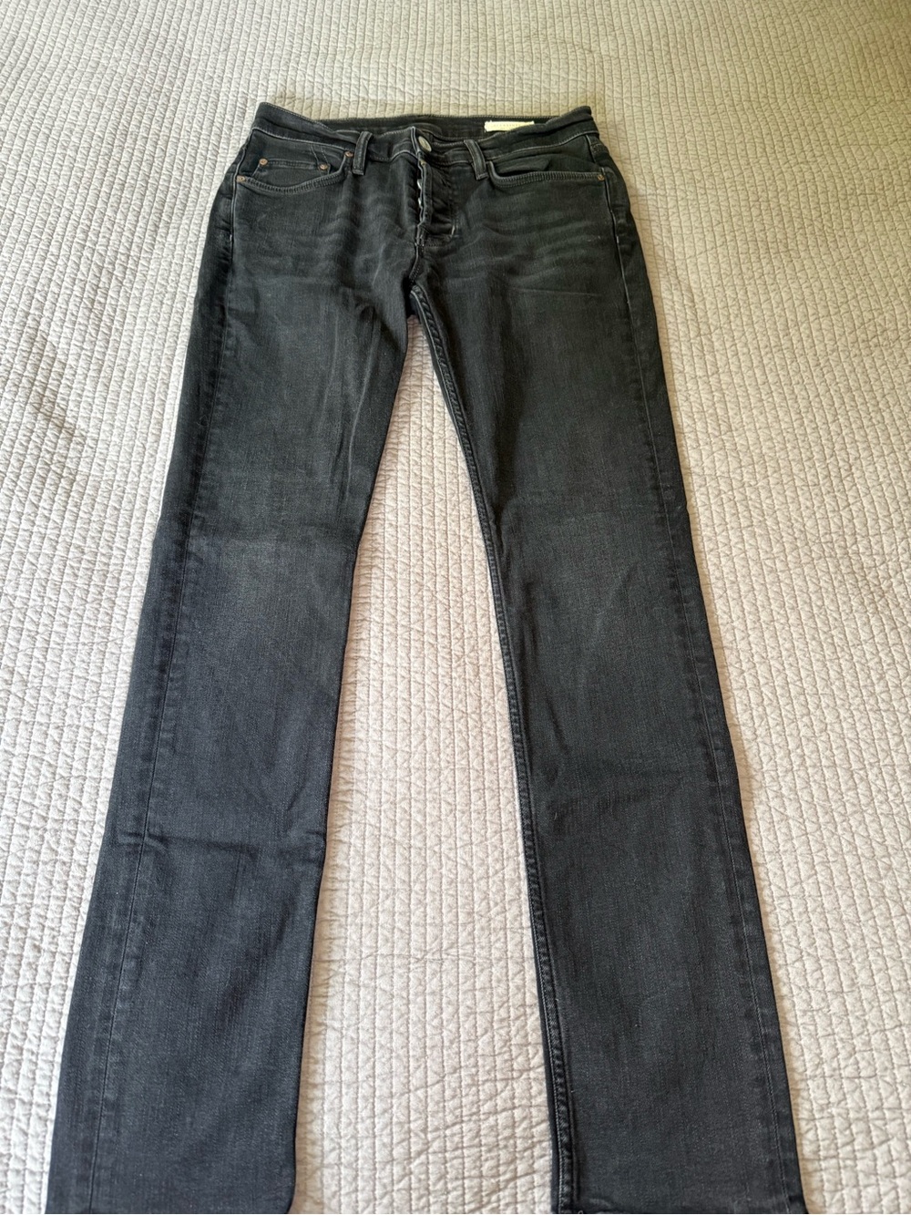 AllSaints Men's Straight Jeans in Black 30x32